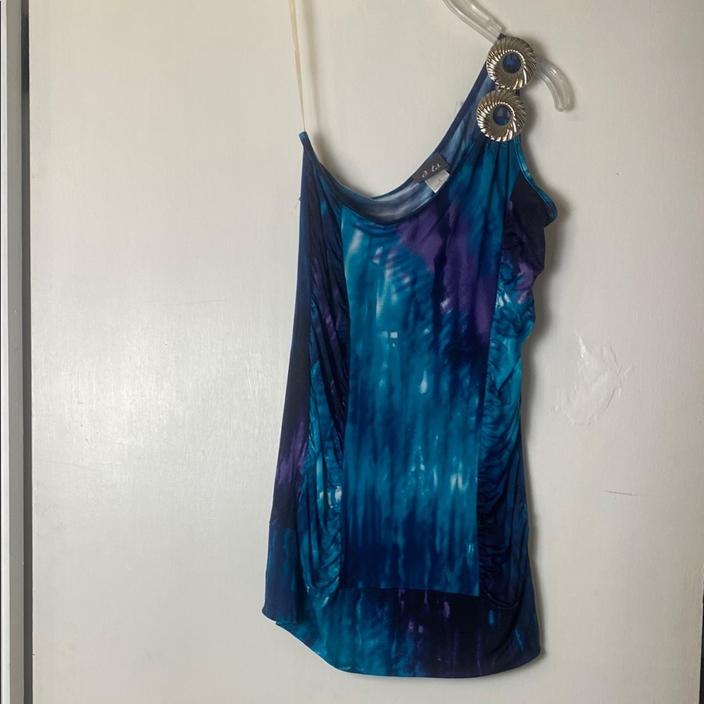Dots Vibrant Blue and Purple Tank Top